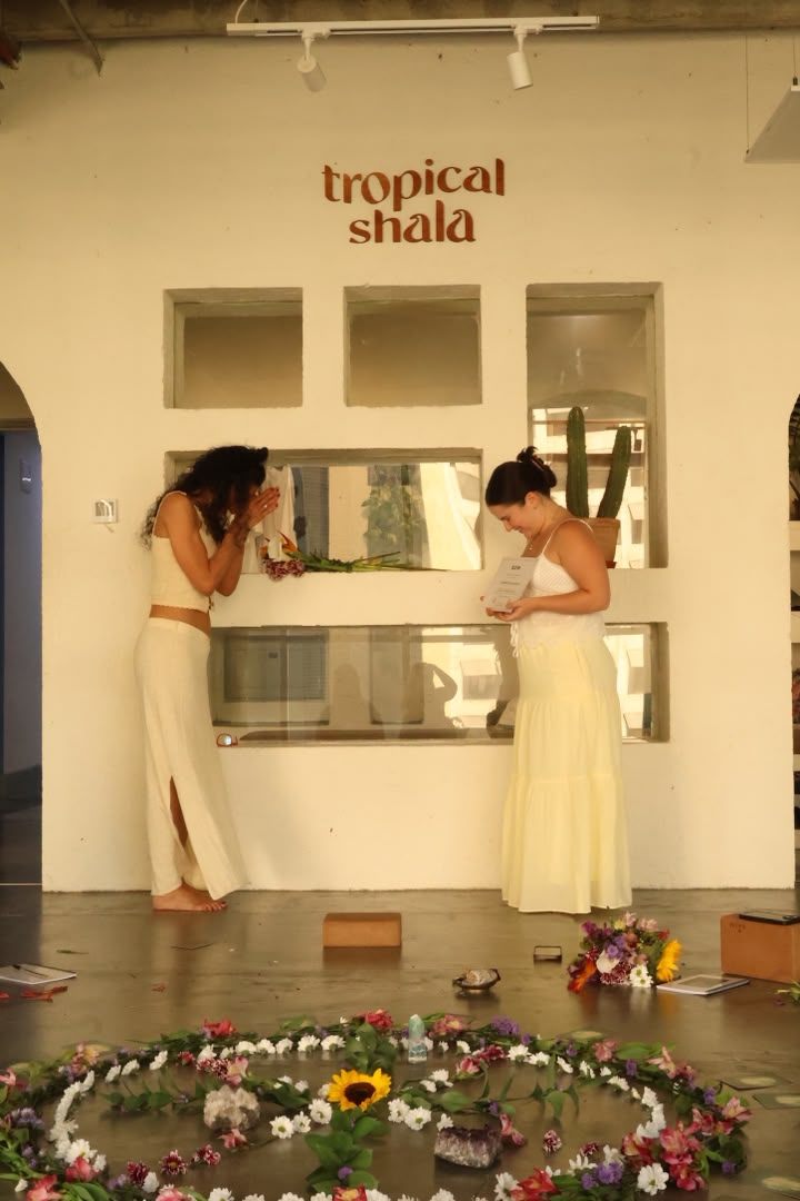 Ceremonia de agradecimiento en Tropical Shala